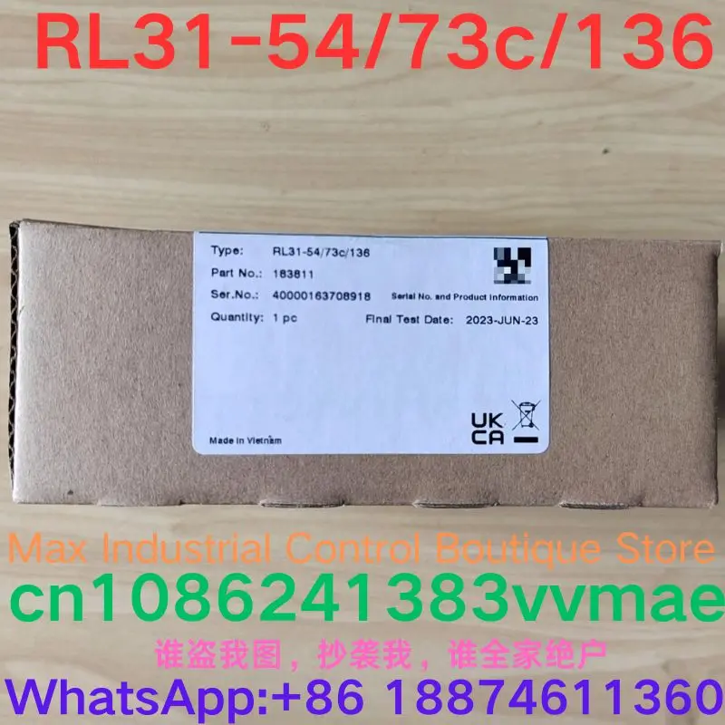 

Совершенно новый фотоэлектрический переключатель RL31-54/73c/136 183811.