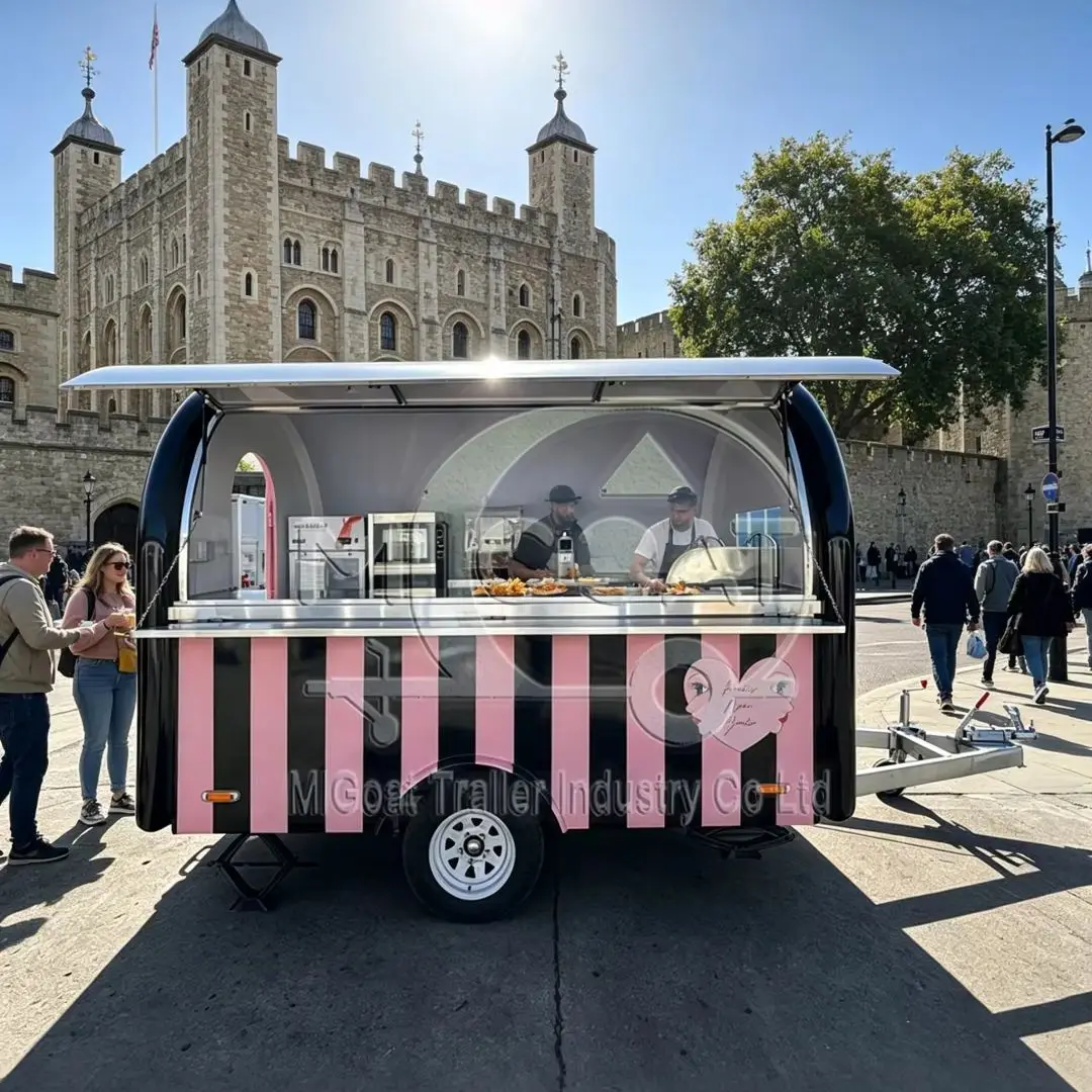 

Bakery Concession Trailer Single-Axle Commercial Truck for Dessert Shop Pop-up Farmers Market & Catering Rental