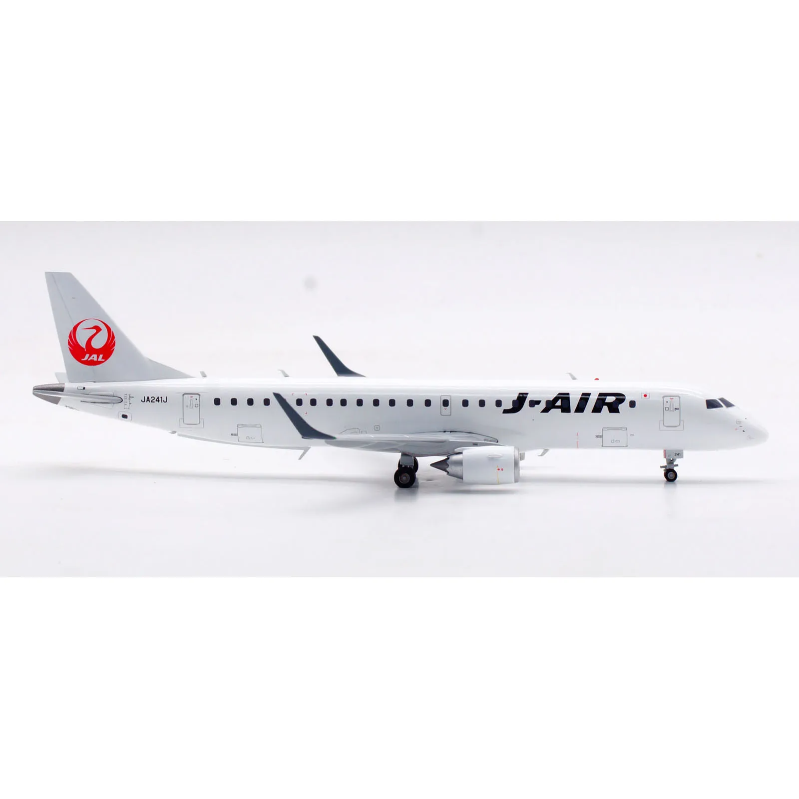 XX2166 Alloy Collectible Plane Gift JC Wings 1:200 J-Air JAL Embraer 190-100STD Diecast Aircraft Jet Model JA241J With Stand