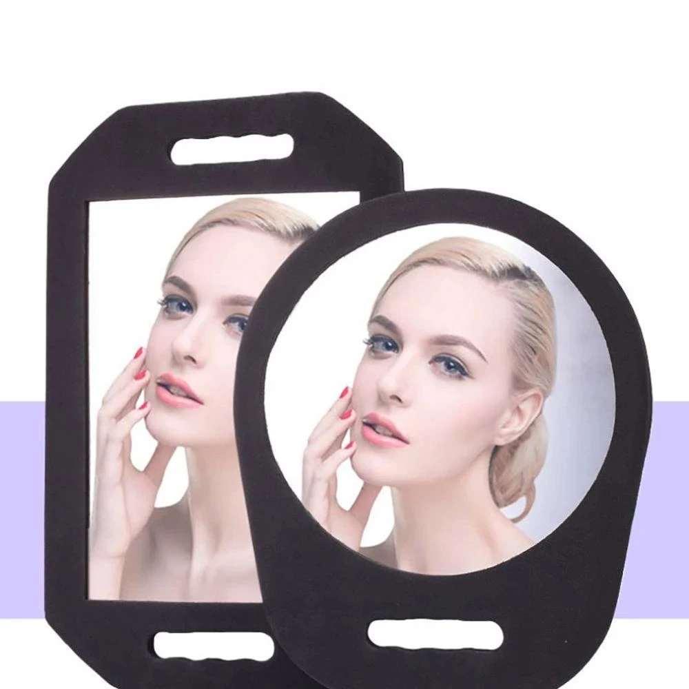 Barbershop Makeup Mirror Household Sponge Mirror Female Portable Bathroom Vanity Mirror Salon Cosmetic Foam Mirror