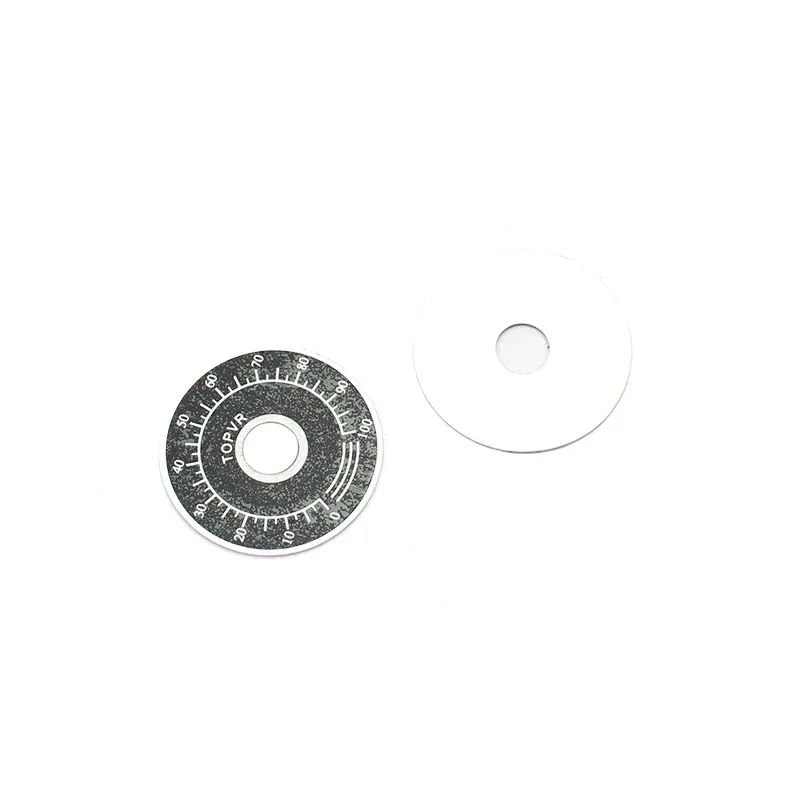 10 set MF-A03 Dial Knob+0-100 Scale Plate Potentiometer Knob kit MF-A03 Bakelite Knob With Scale Plate Sheet Scale Digital