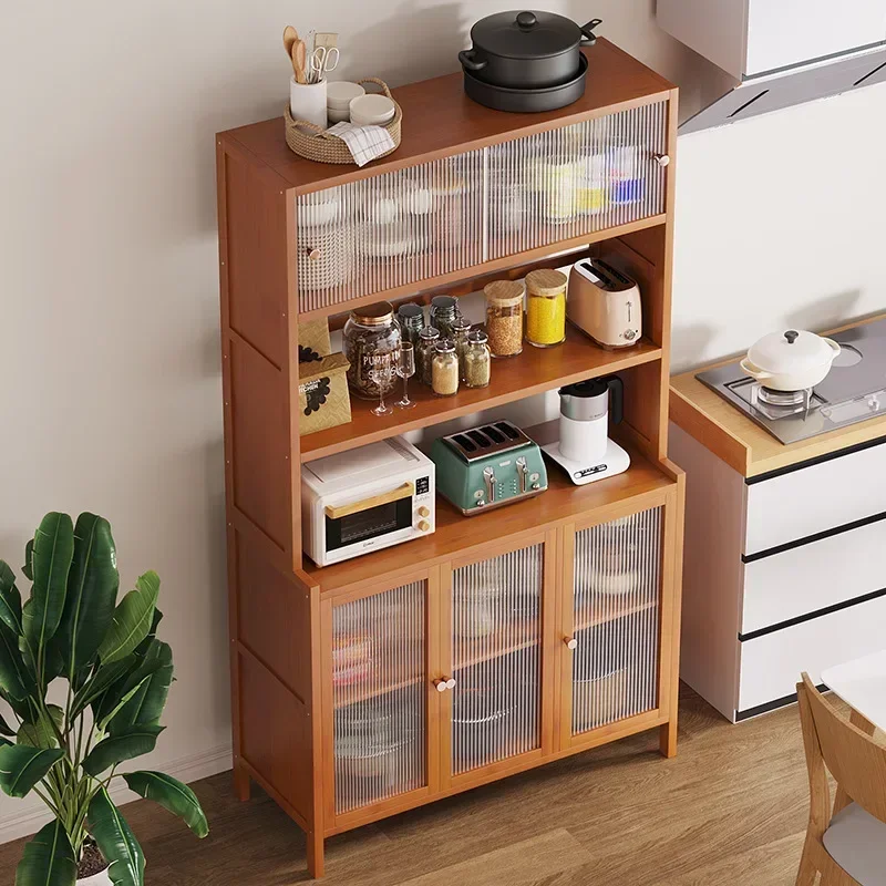 Kitchen Shelf Multifunctional Floor-to-ceiling Microwave Oven Seasoning Snack Shelf Living Room Household Multi-layer