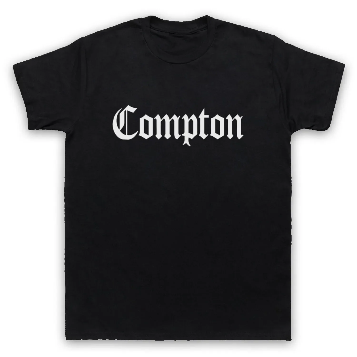 COMPTON LOGO CIDADE AMERICANA SUBURB HIP HOP RAP GANGSTA CAMISETA masculina e feminina