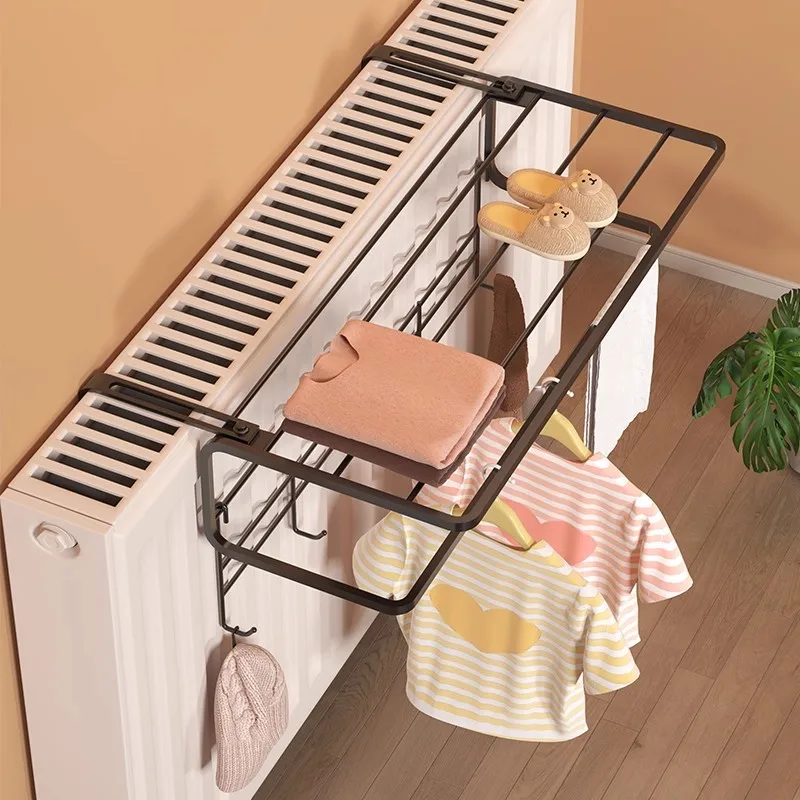 

Специальный расширяемый крючок для сушки одежды на радиаторе, не требующий сверления, для установки над трубой, органайзер для хранения, незаменимый для дома