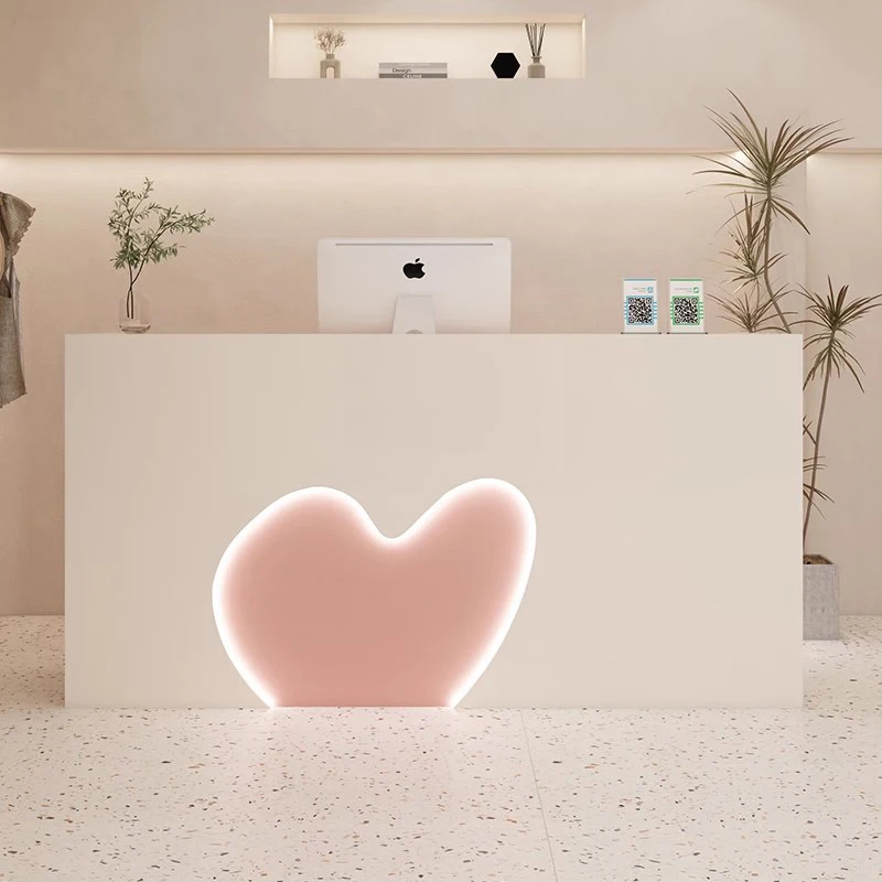 Unique White Reception Desks Restaurant Modern Design Organizers Reception Desks European Display Scrivania Lounge Furniture
