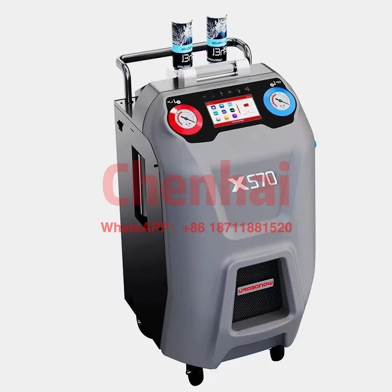 Full Automatic AC Refrigerant Recovery And Filling Machine A/C R134a Refrigerant Recovery Recycling Machine