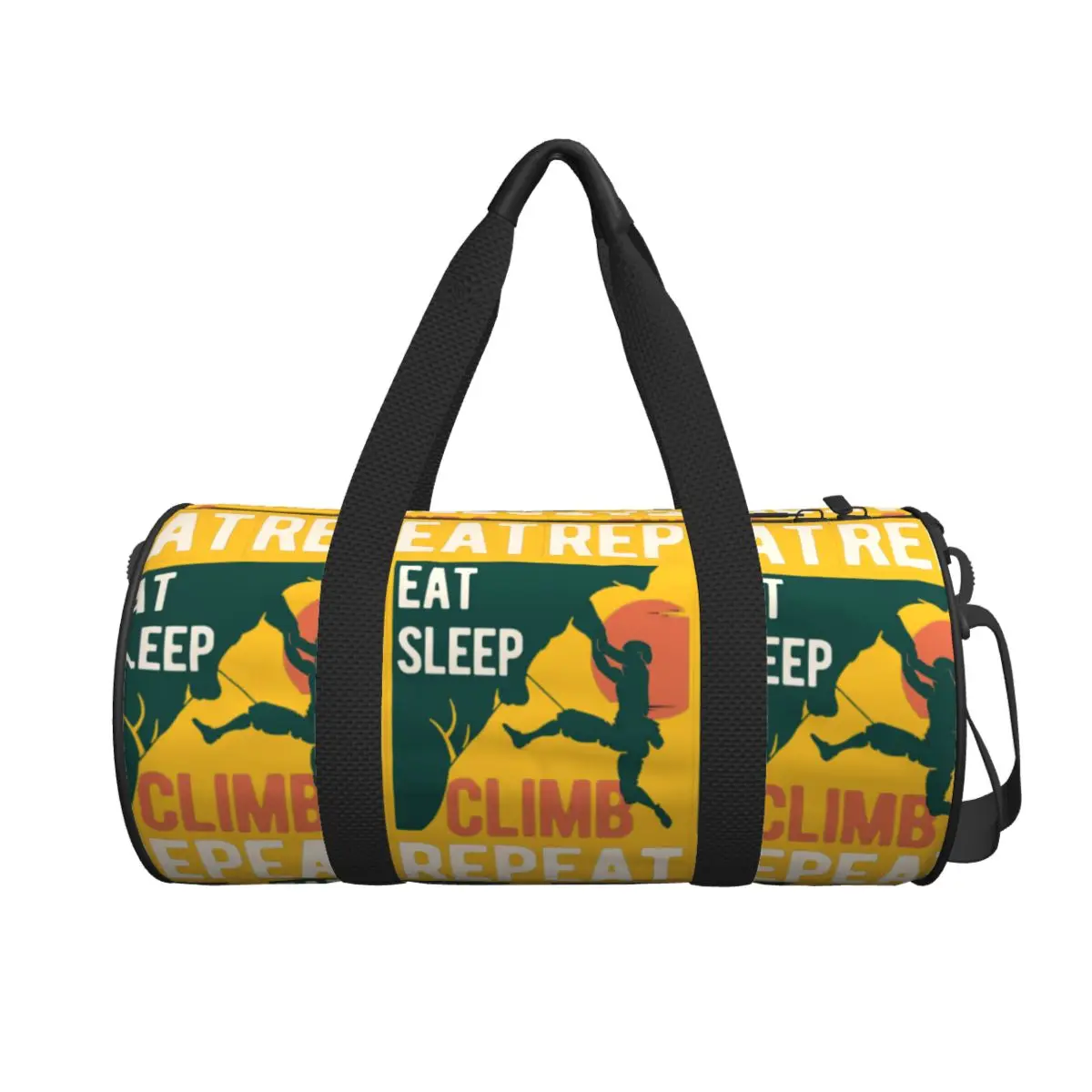 

Funny Rock Climbing Large Duffle Gym Bag Multi-Functional Duffle Travel Bags Handbags Fitness bag