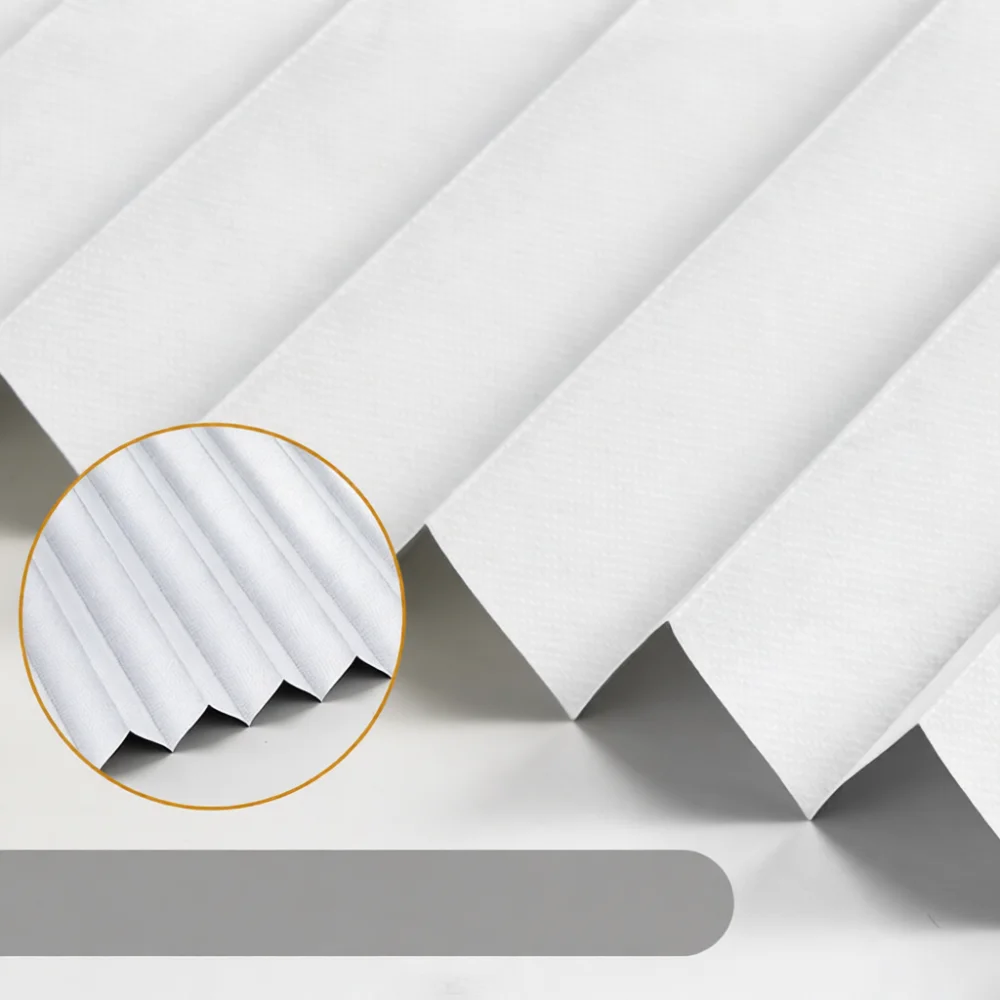 Durable Pleated Blinds Adhesive Window Curtains Sun Protection Shade For Bedroom Home Easy Installation Privacy Covering