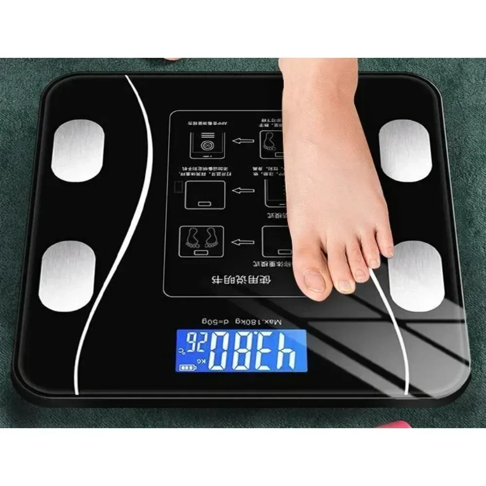 Body Fat Scale Smart Wireless Digital Bathroom Weight Scale Body Composition Analyzer With Smartphone App Bluetooth-compatible