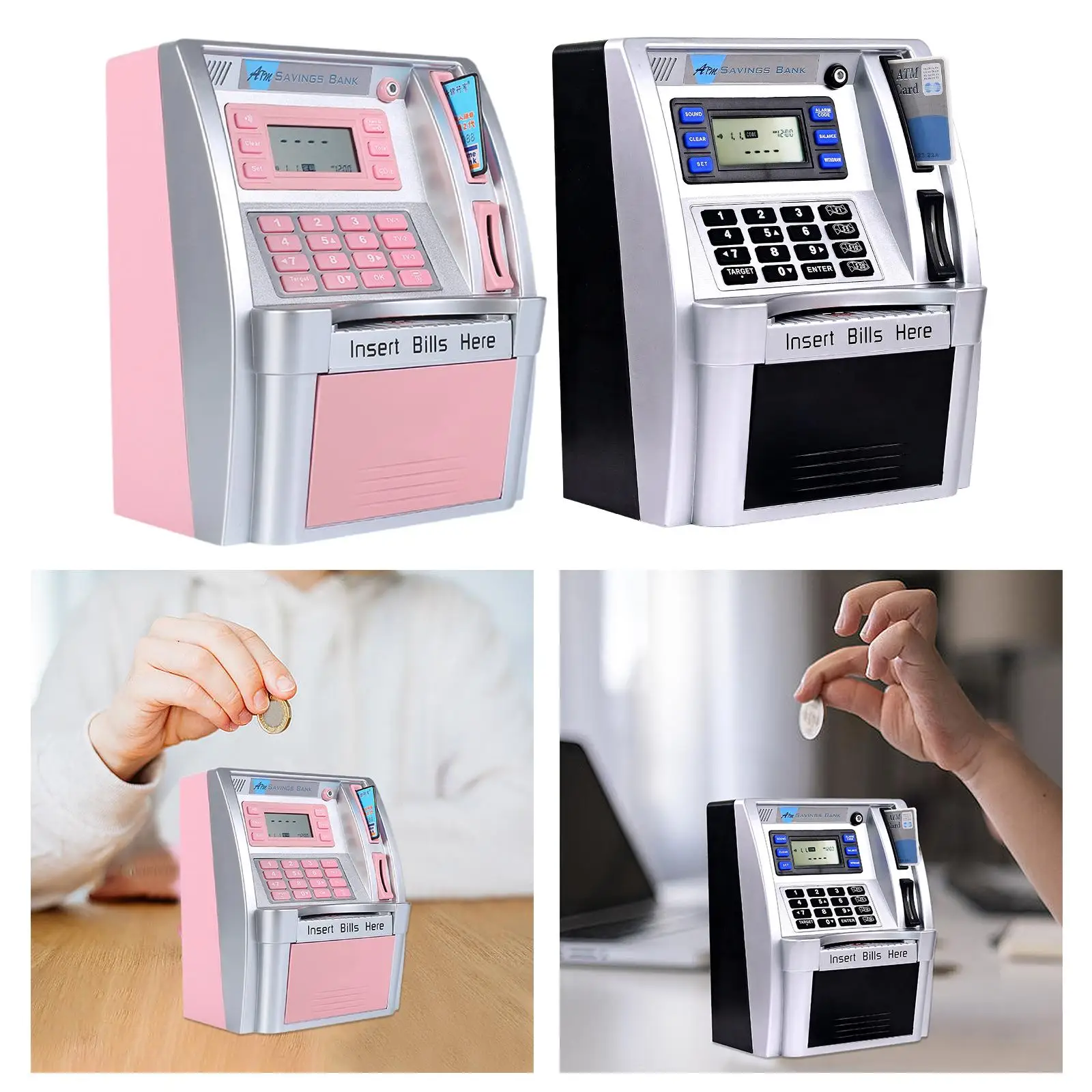 ATM Piggy Bank for Kids Electronic Money Bank for Boys Girls Birthday Gifts