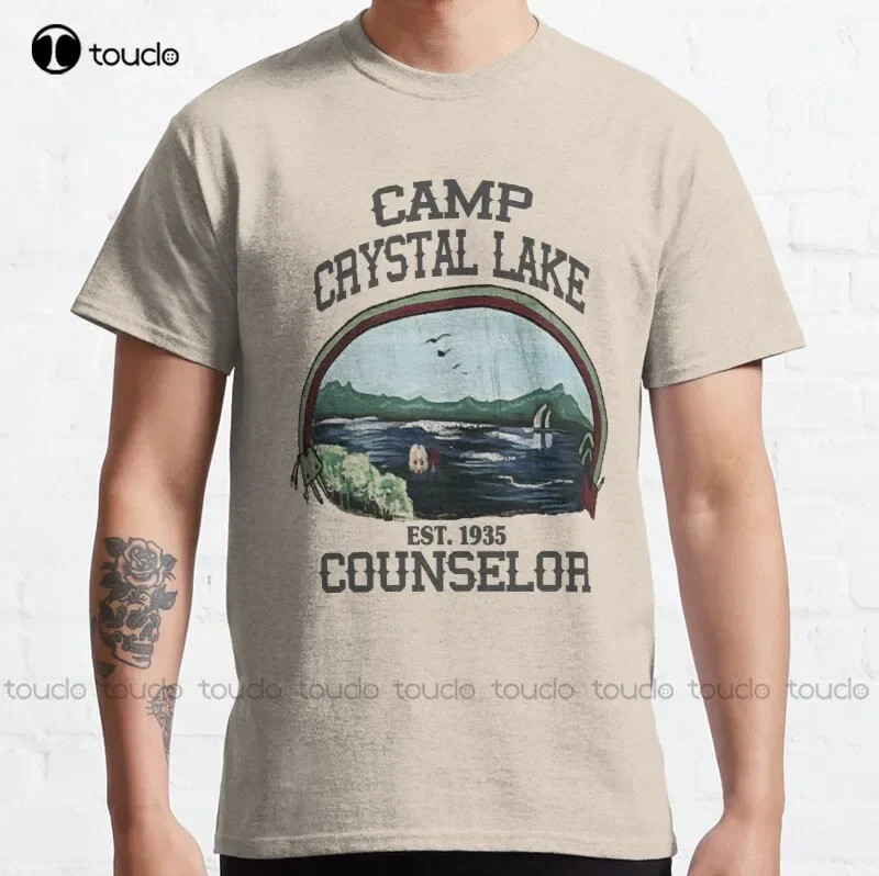 New Crystal Lake Camp Counselor Classic T-Shirt Cotton Tee Shirt Dress Shirts For Women Custom Aldult Teen Unisex Custom Gift