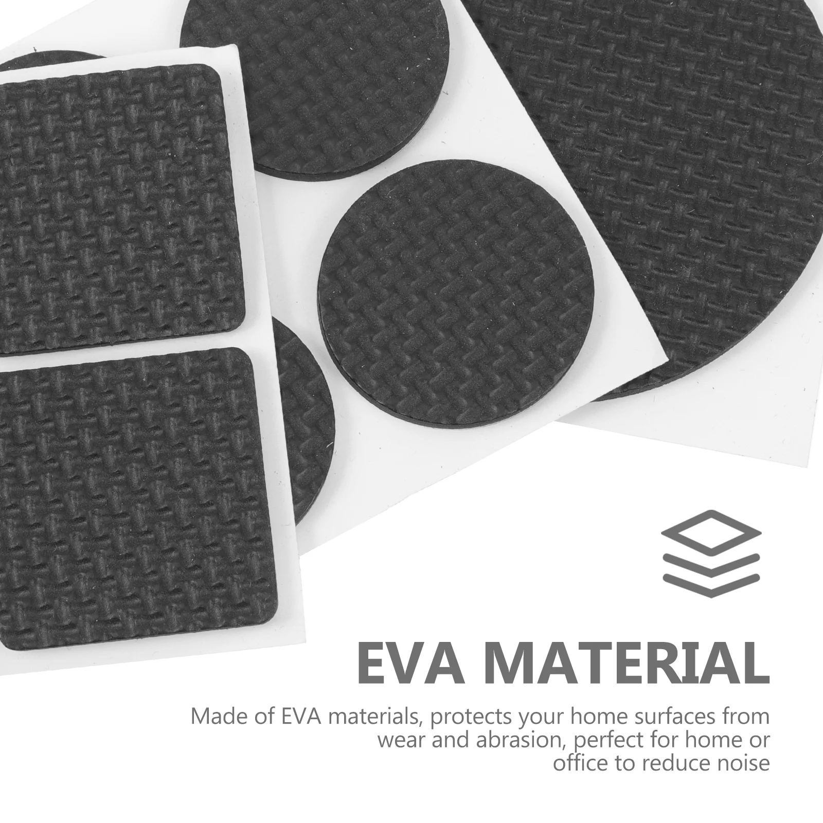 

45Pcs Eva Table Feet Protectors Anti-Skid Thickened Chair Leg Pads Floor Protection Furniture Foot Covers Non-Slip Durable Mat