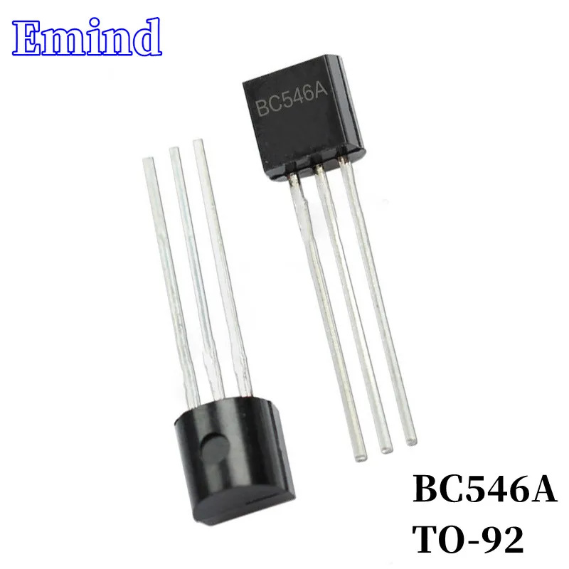 

100Pcs BC546A DIP Transistor TO-92 Type NPN Bipolar Amplifier Transistor 65V/200mA