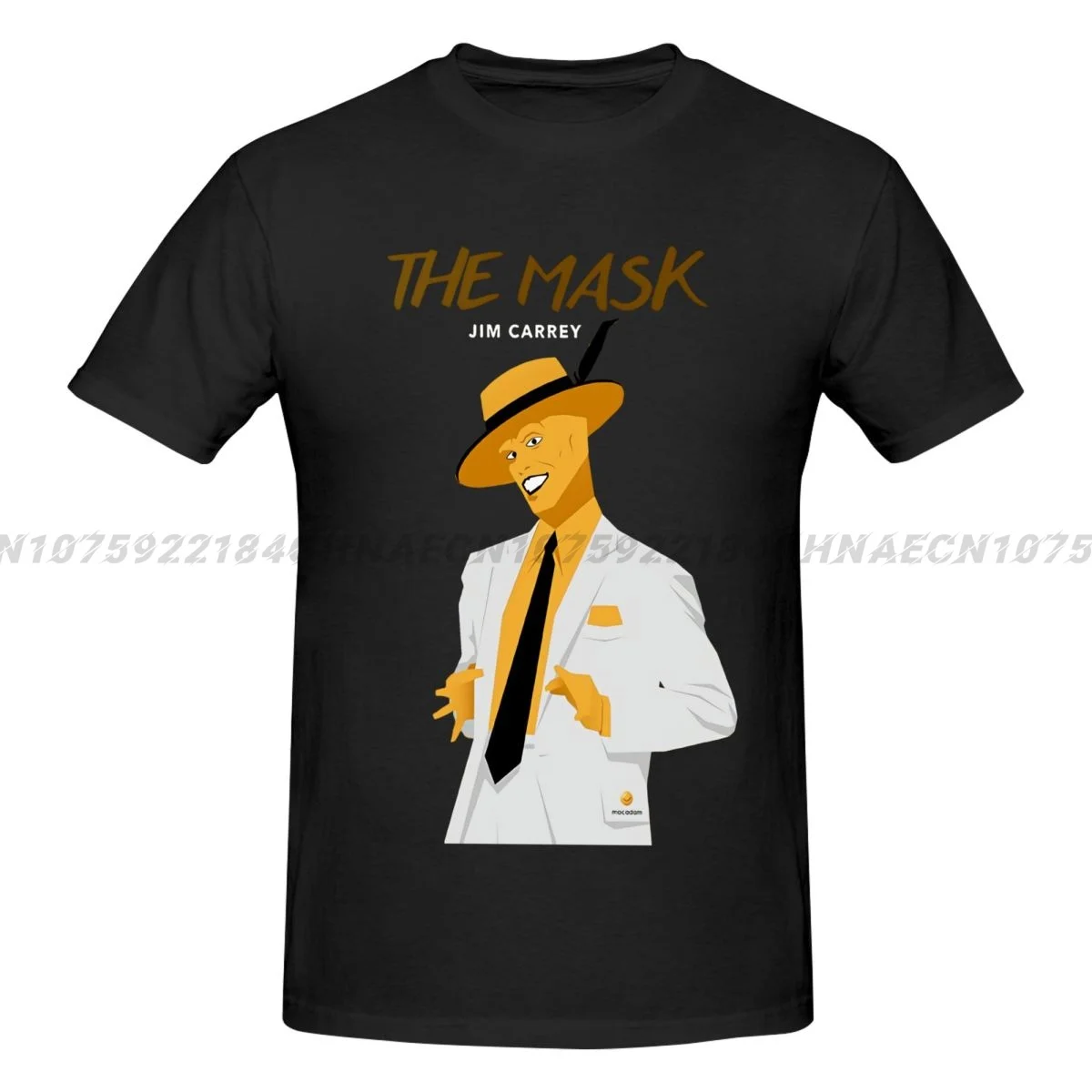 The Mask Jim Carrey Men's Over Size T-shirt Fashion Casual Short Sleeve Vintage Women Y2K Shirts