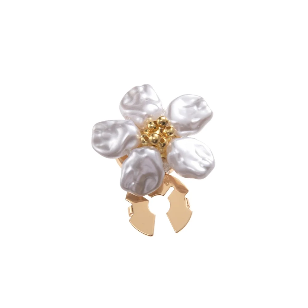 Neue Manschettenknöpfe mit Blumen-Strass-Perlen für Damen – exquisite Hemdärmel-Kragen-Clips, dekoratives Schmuck-Accessoire-Geschenkset