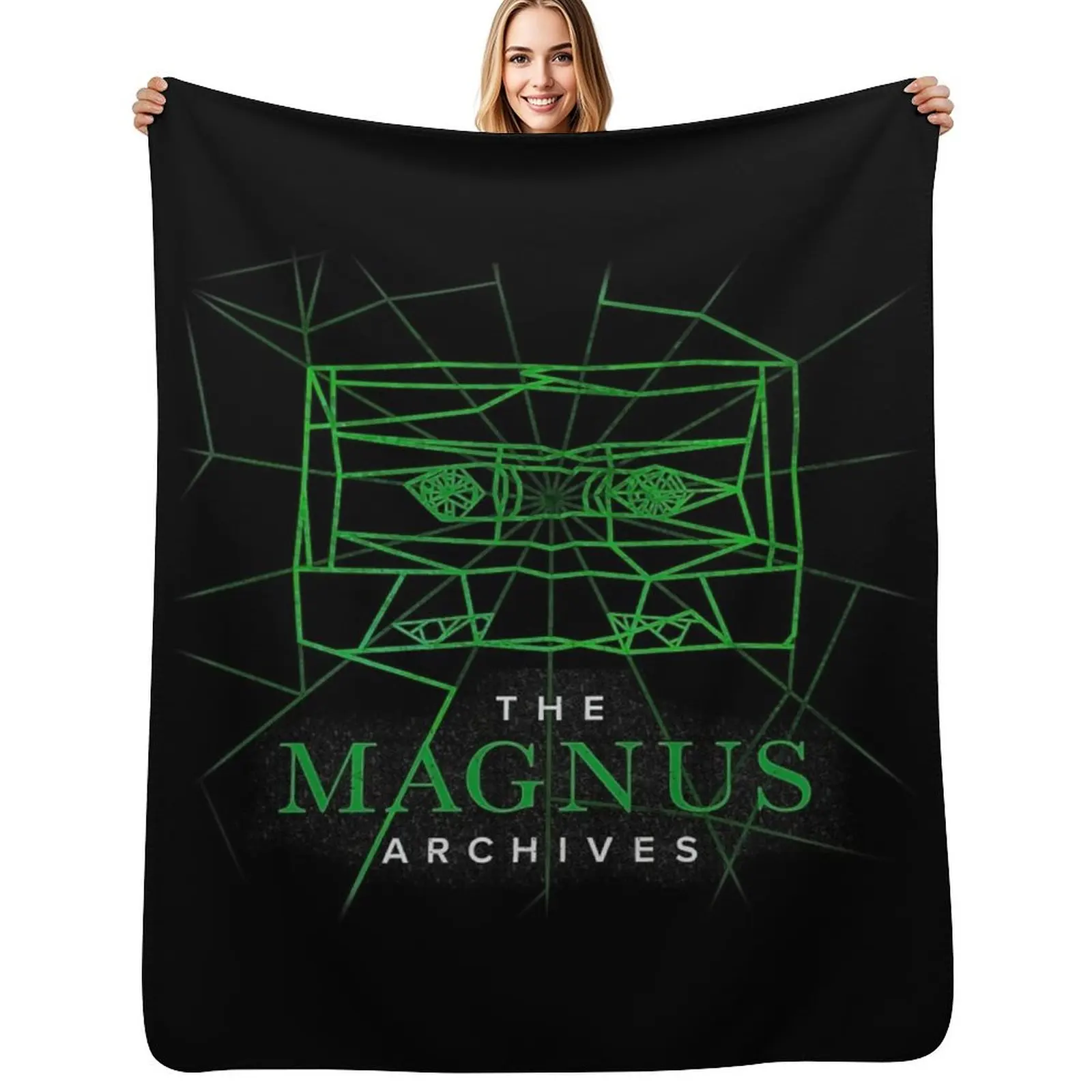magnus-archives, podcast Throw Blanket warm for winter manga Soft Plaid Nap Shaggy Plush Blankets