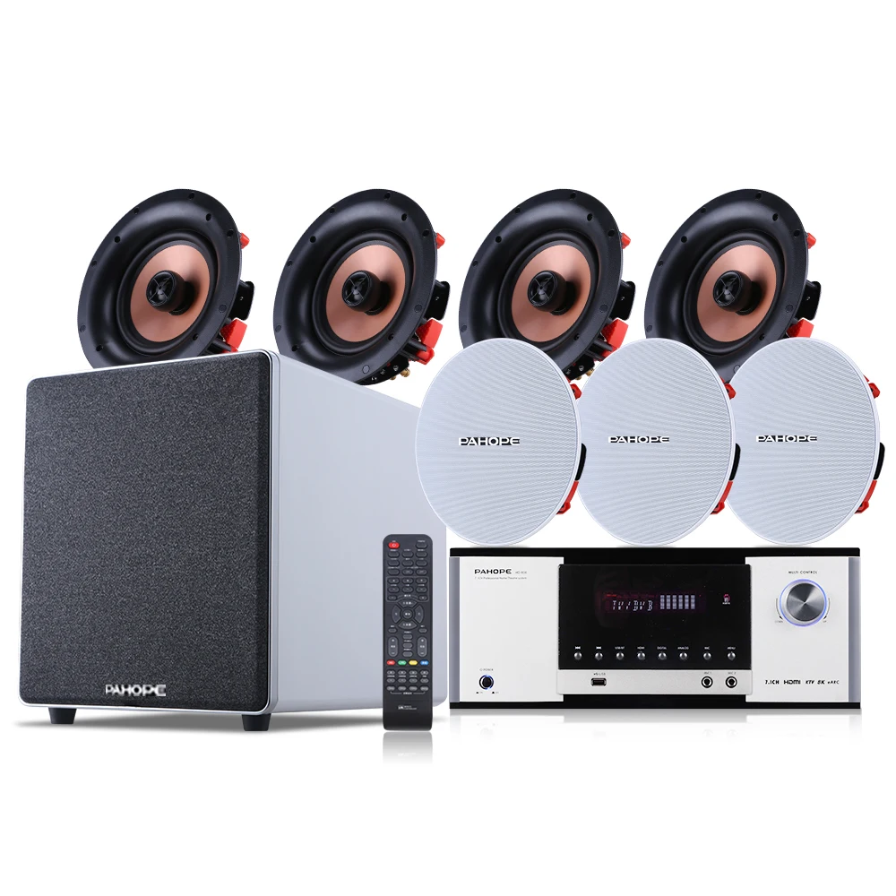 

7.1 Home Theater Ceiling Speaker Set DTS Surround Sound Cinema System Home Background Music System