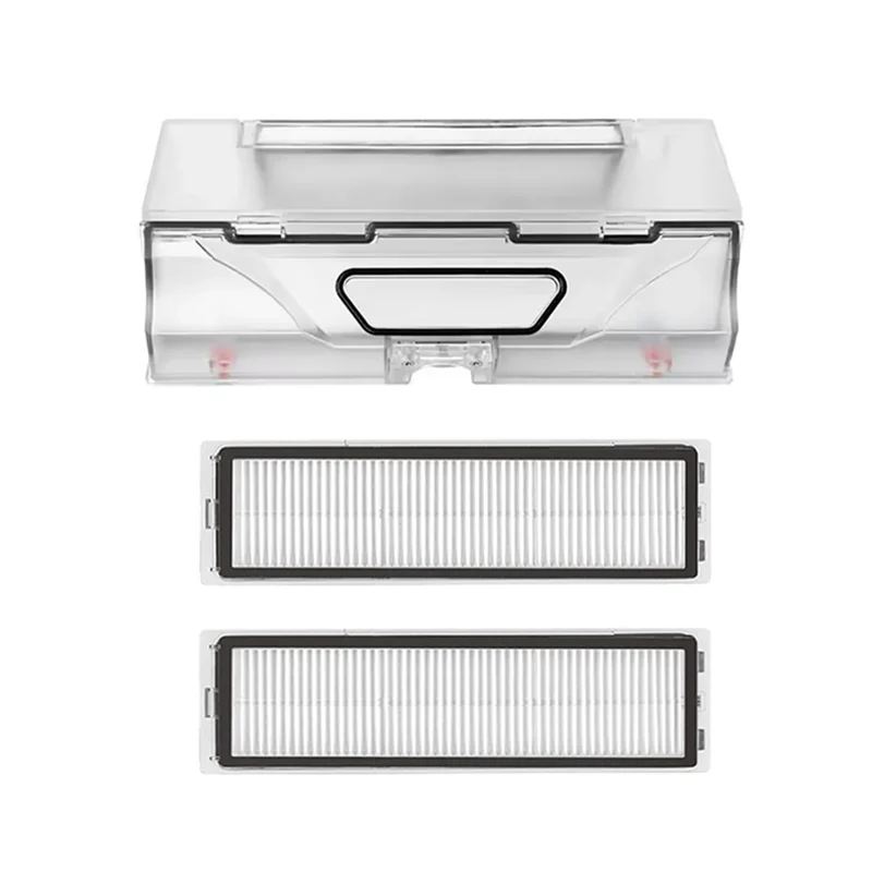 

A21F-Dust Box With 2 Hepa Filter Parts For Dreame Bot L10 Pro/D9 Pro/D9 Max Vacuum Cleaner Robot Dustbin Box With Filter