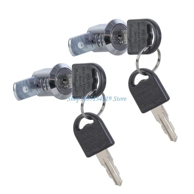 N5KC Upgrades File Cabinet Lock set Featuring Modern Designs Complete File Cabinet Lock Replacement Solution for Household