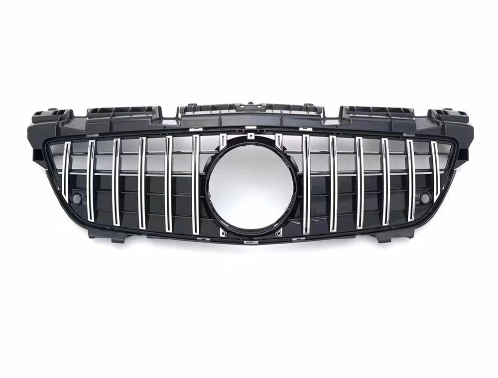 For Mercedes Benz SLK Class R172 SLK200 SLK250 SLK350 2012-2016 GT R Style Front Upper Grille+Lower Grill Bumper Hood Mesh Grid