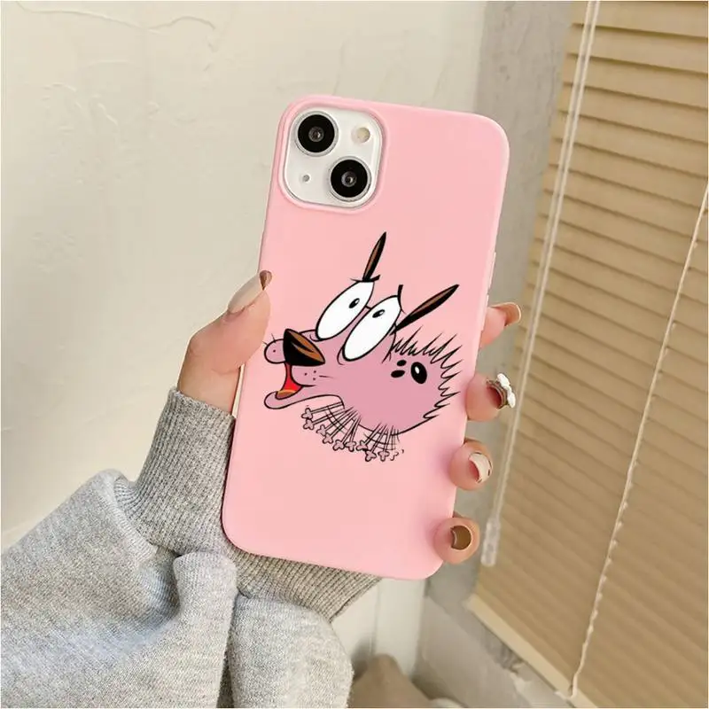 Dog C-Courage The C-Cowardly Phone Case For Iphone 7 8 Plus X Xr Xs 11 12 13 Se2020 Mini Mobile Iphones 14 Pro Max Case