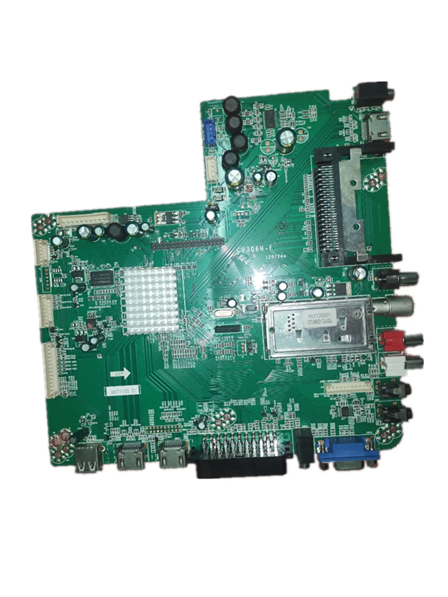 Free shipping! CV306H-F   LED TV motherboard tested well with multiple interfaces for high-definition