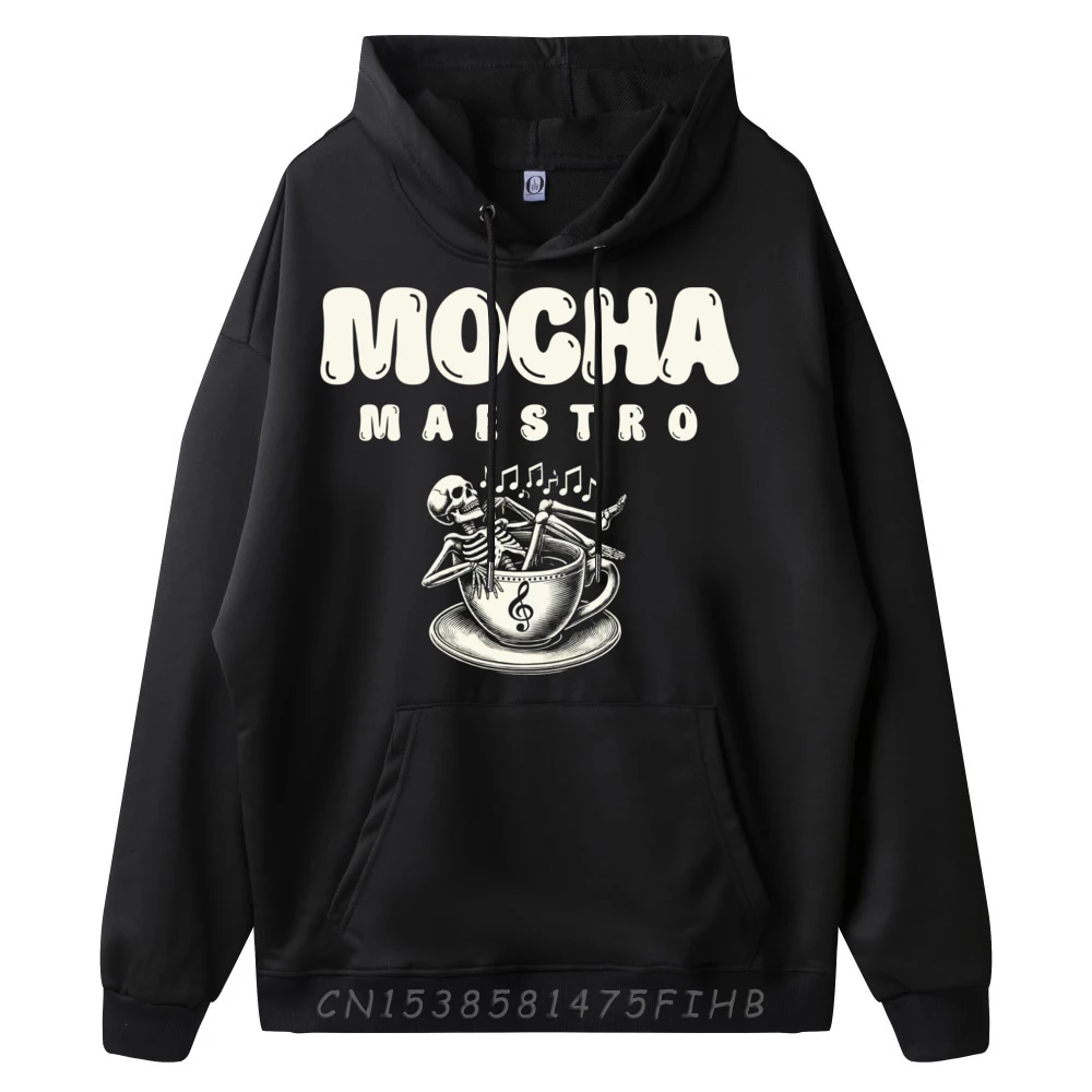 Mocha Maestro Caffeine Music Musician Coffee Lover Musicians Luxury Designer Eco-Friendly Christmas Hoodie