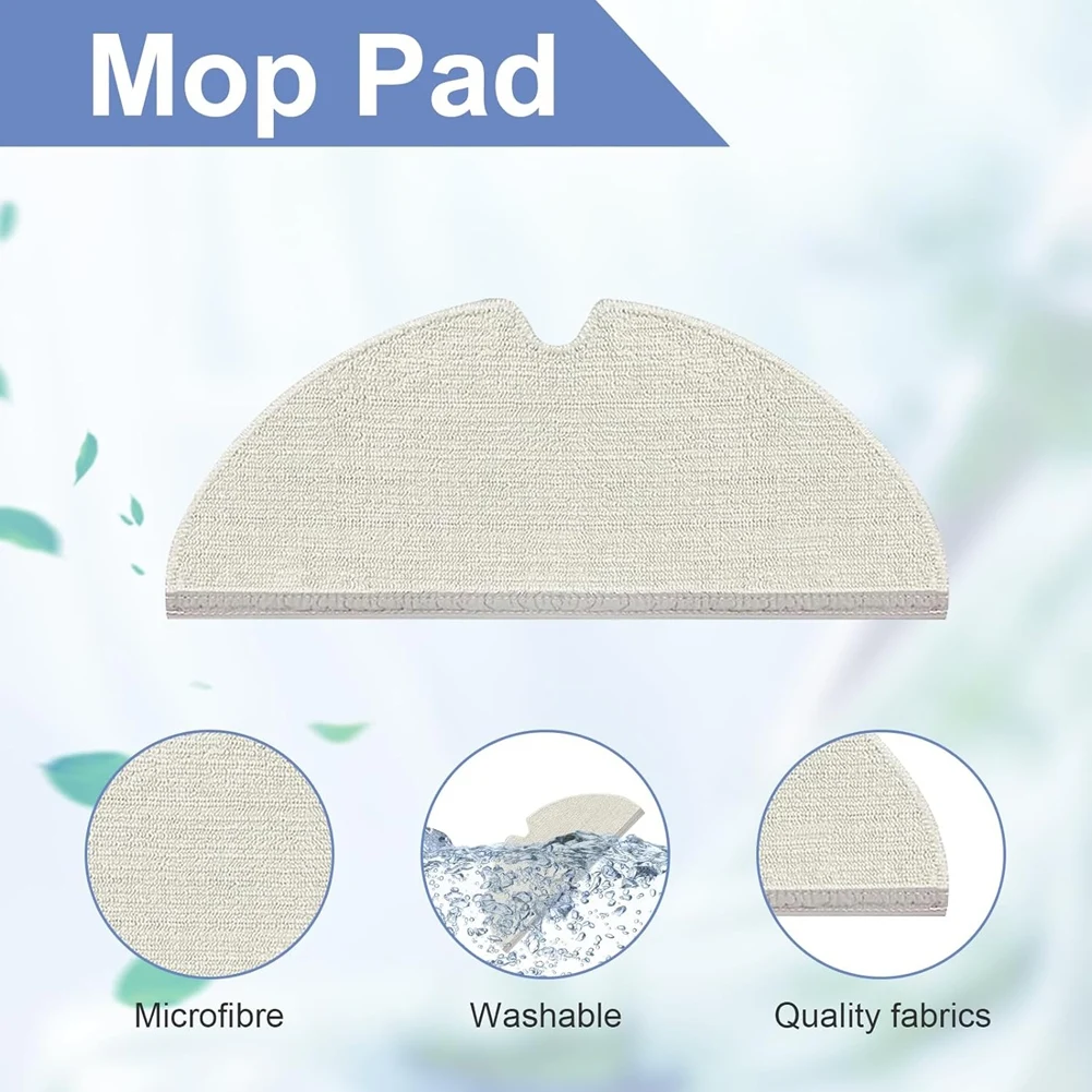 A01M Zubehörset für Dreame D9 / D9 Max / L10 Pro Roboterstaubsauger, Rollenbürsten, Filter, Wischpads, Seitenbürsten