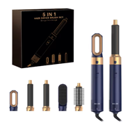 Professional air hair stylist Hair Curler 5 in 1 Low noise Hair Curl Straightening Blowing Hot Air Brush
