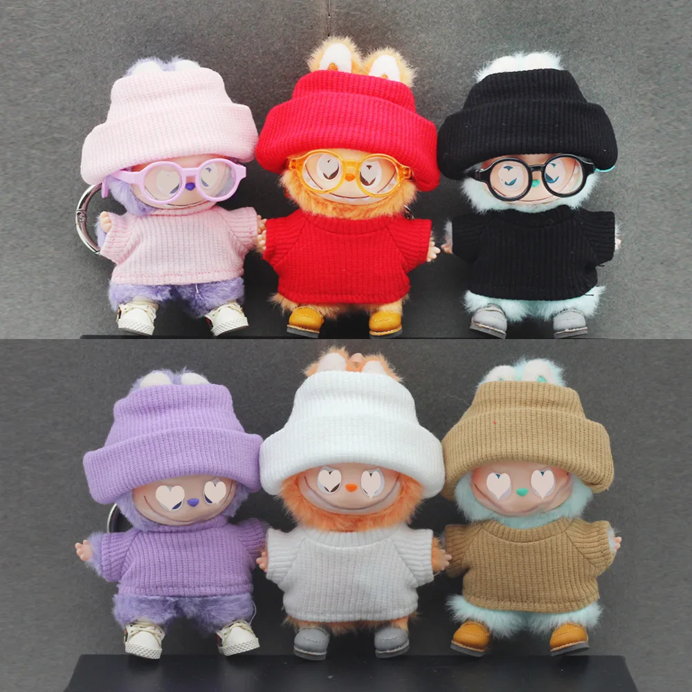 

10 см Mini Labubu 4,0 кукольная одежда 4-го поколения Labubu одежда аксессуары для Mini Labubu