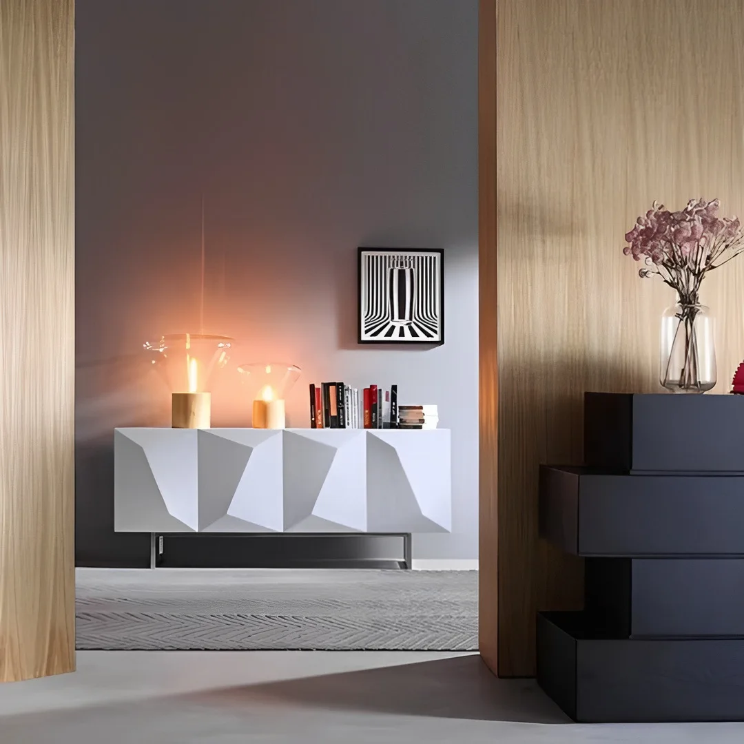 &Creative Modern Lacquered Floor-Standing Office File Cabinet with Eco-Friendly Design Large Capacity Storage&Movable Features