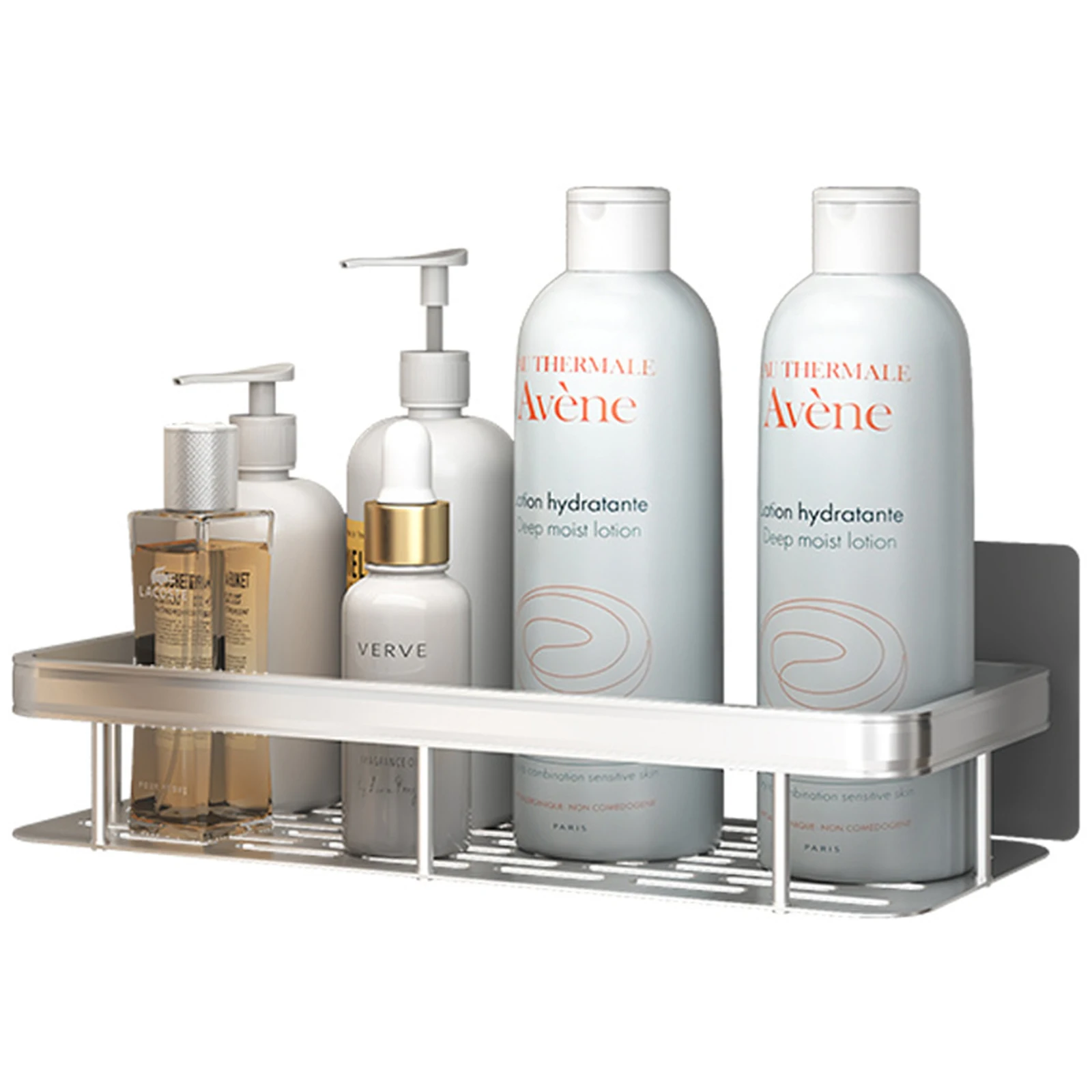 Support de rangement pour salle de bain, en acier inoxydable, antirouille, support de douche, ventouse, appareils ménagers