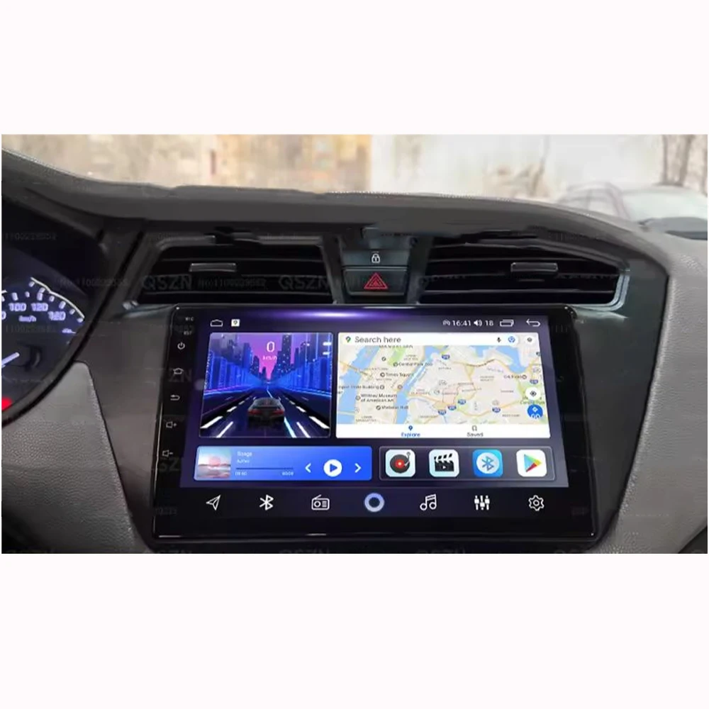 Eunavi 9 Inch 2 Din Car Multimedia Radio For I20 2014-2015 Head Unit Stereo GPS Navigation BT WIFI