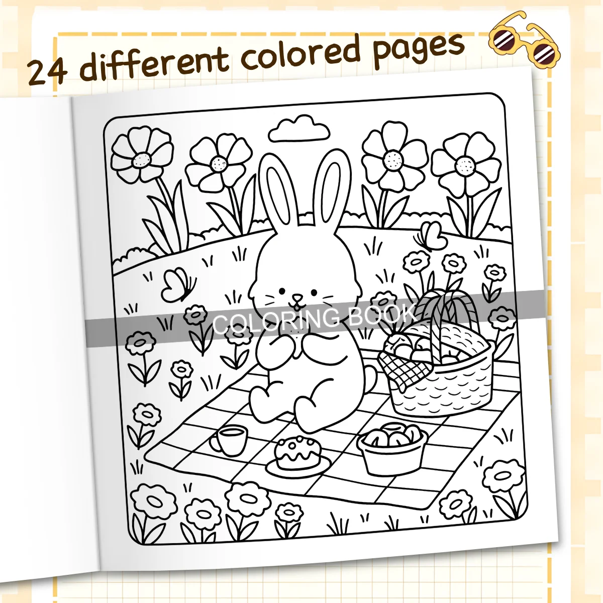 FURRY BLOSSOMS Coloring Book for Adults Cute Comfy Daily Activities for Educational DIY Relaxation Children Drawing Books
