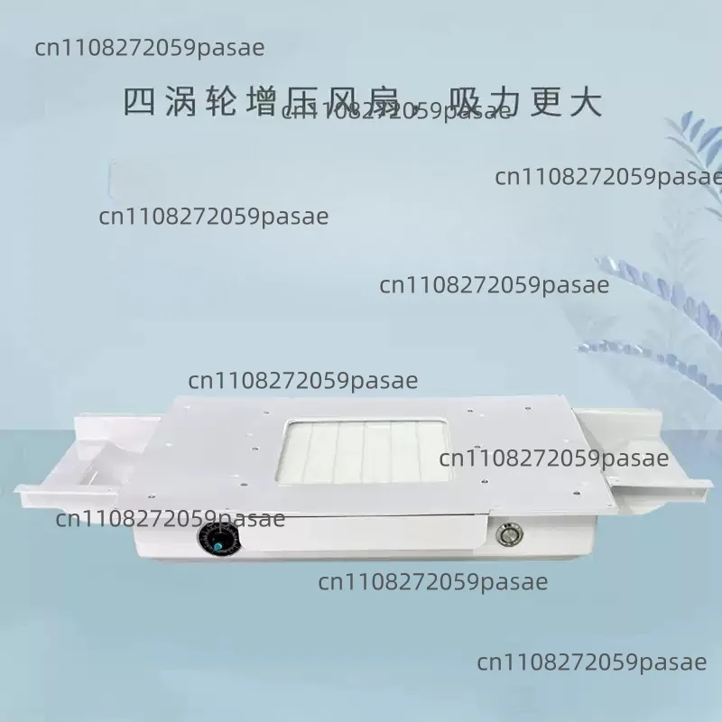 

100W White 4-Turbo Variable-Speed Built-In Vacuum Cleaner with High Suction for Nail Dust