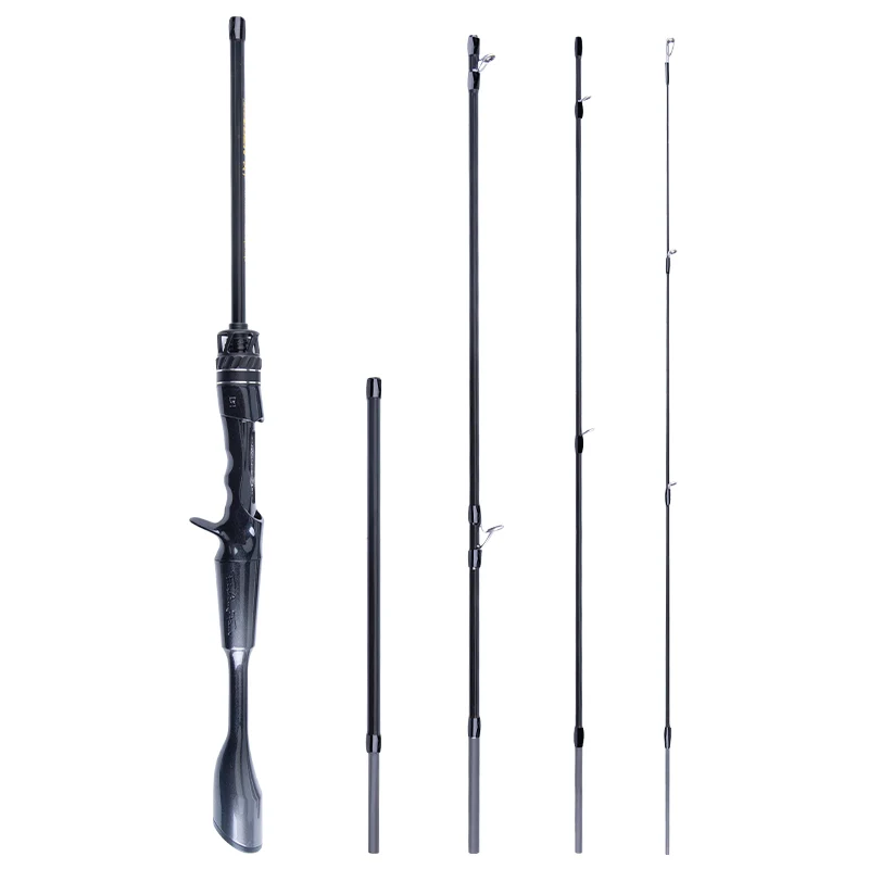 FISHINGFANS ORCA Tragbare Reise-Angelrute Leichte Kohlefaser 5-teilig FUJI O GUIDE 1-8g UL Ultraleichte Angelrute – Detail 9
