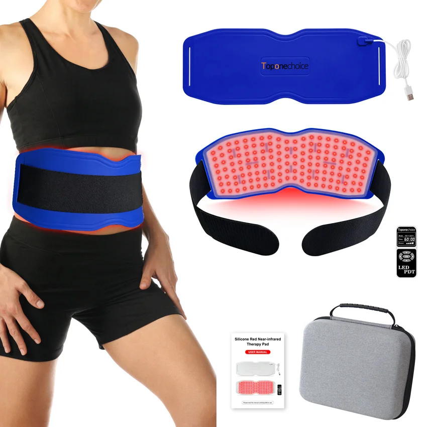 

660nm 850nm 940nm Near Infrared Red Light Therapy Phototherapy Belly Wrap Waist Belt Mat for Pain Relief Weight Loss 6 Colors