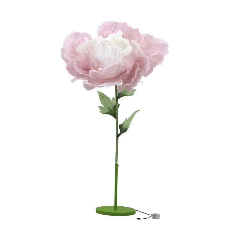 Flores simuladas de abrir y cerrar automáticamente, flores falsas, flores de papel, accesorios de arreglo de escena de boda, compras