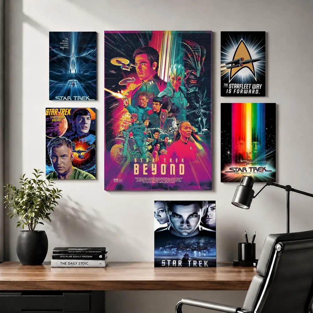 S-Star Trek  Movie Painting Calligraphy Modern Canvas Wall Art for Bedroom & Living Room | Home Decor Gift