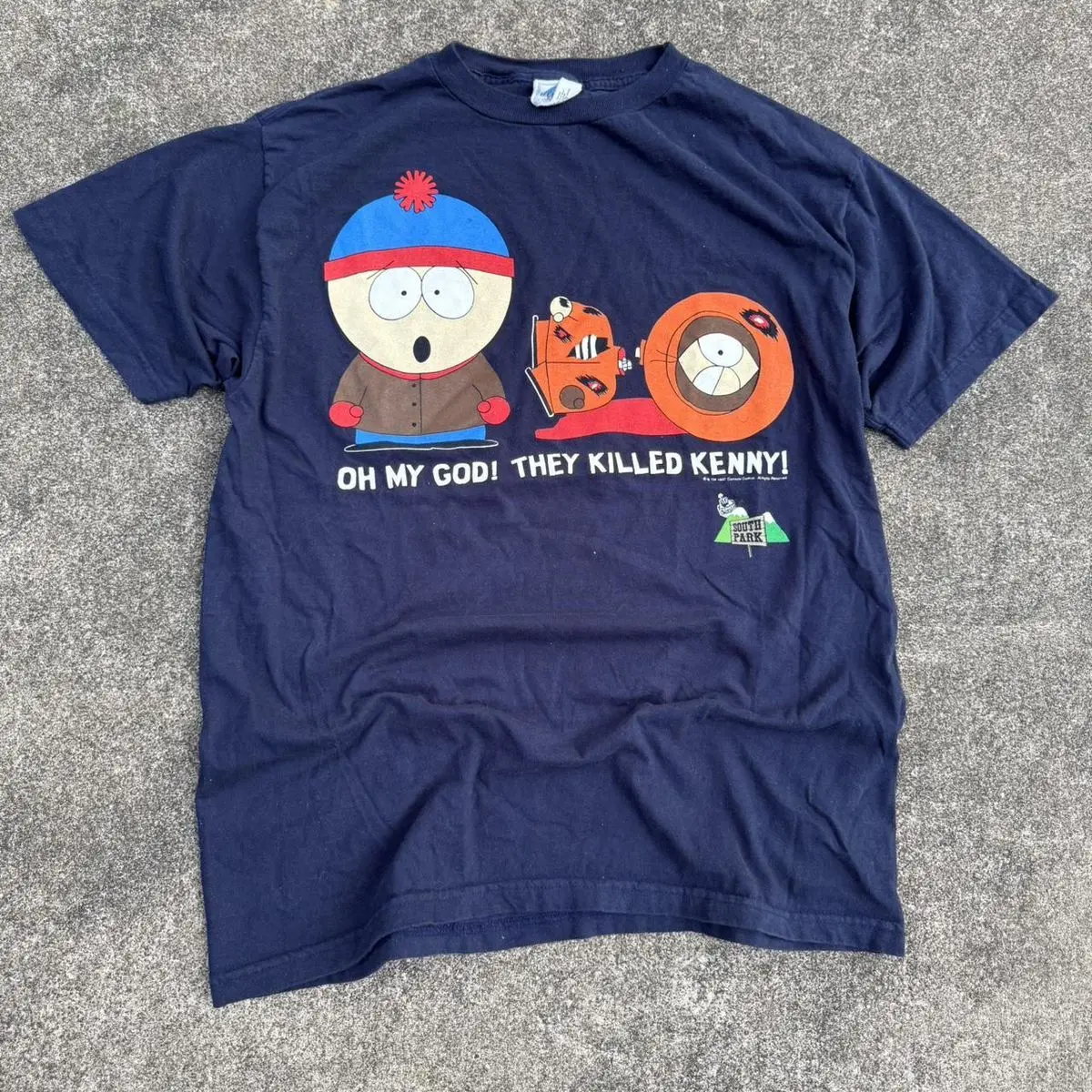 Retro Basic Short Sleeve round Neck T-Shirt Inner Wear Southern Park Cartoon American Style Summer Top by Wang Youbing Studio