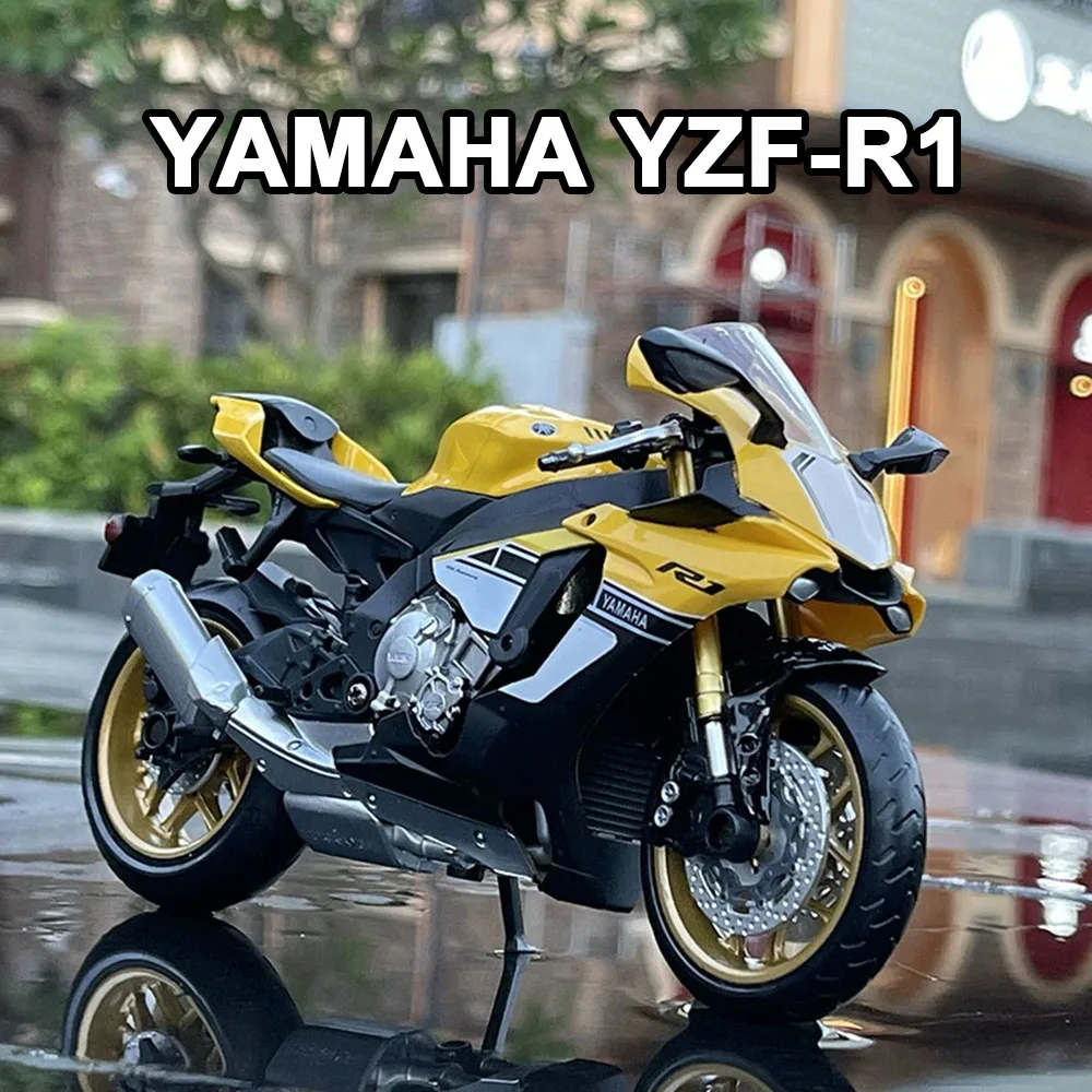 

1/12 Scale YAMAHA YZF-R1 Motorcycle Model Toys Metal Diecast with Rubber Tires High Simulation Motor Models for Home Decoration