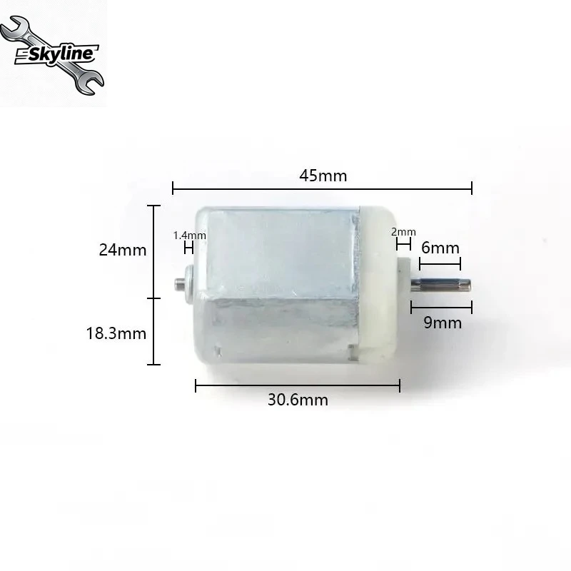 Motors Reverse About 20000 rpm 45 mm DC FC280 carbon brush 12V 0.2A Knurled shaft automatic DIY car fan tool