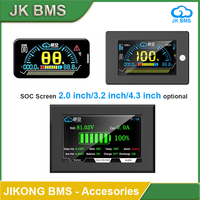 JIKONG BMS Screen 4.3 Inch LCD 3.2 Inch SOC Meter 2.0 Inch Displayer Meter Accessories for All JK Smart BMS Monitor