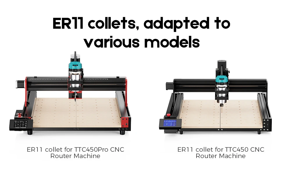 TWOTREES 800W CNC-Spindelmotor für TTC450, TTC450 Pro, TTC450 Ultra, TTC6050 Metallbearbeitung und Gravur CNC-Holzfräse, kompaktes Fräswerkzeug mit Koffer – Detail 3