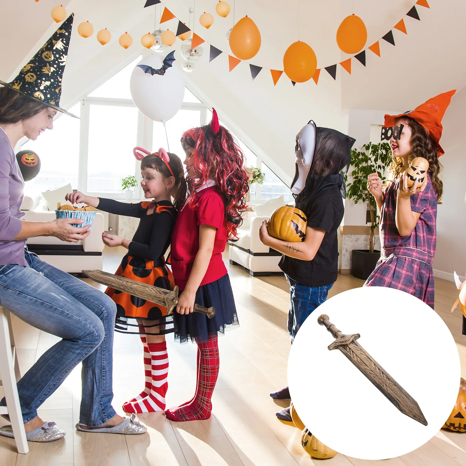 Épée réaliste accessoire large semblant jouer accessoire de déguisement jeu interactif Cosplay épée romaine accessoire Cosplay accessoires