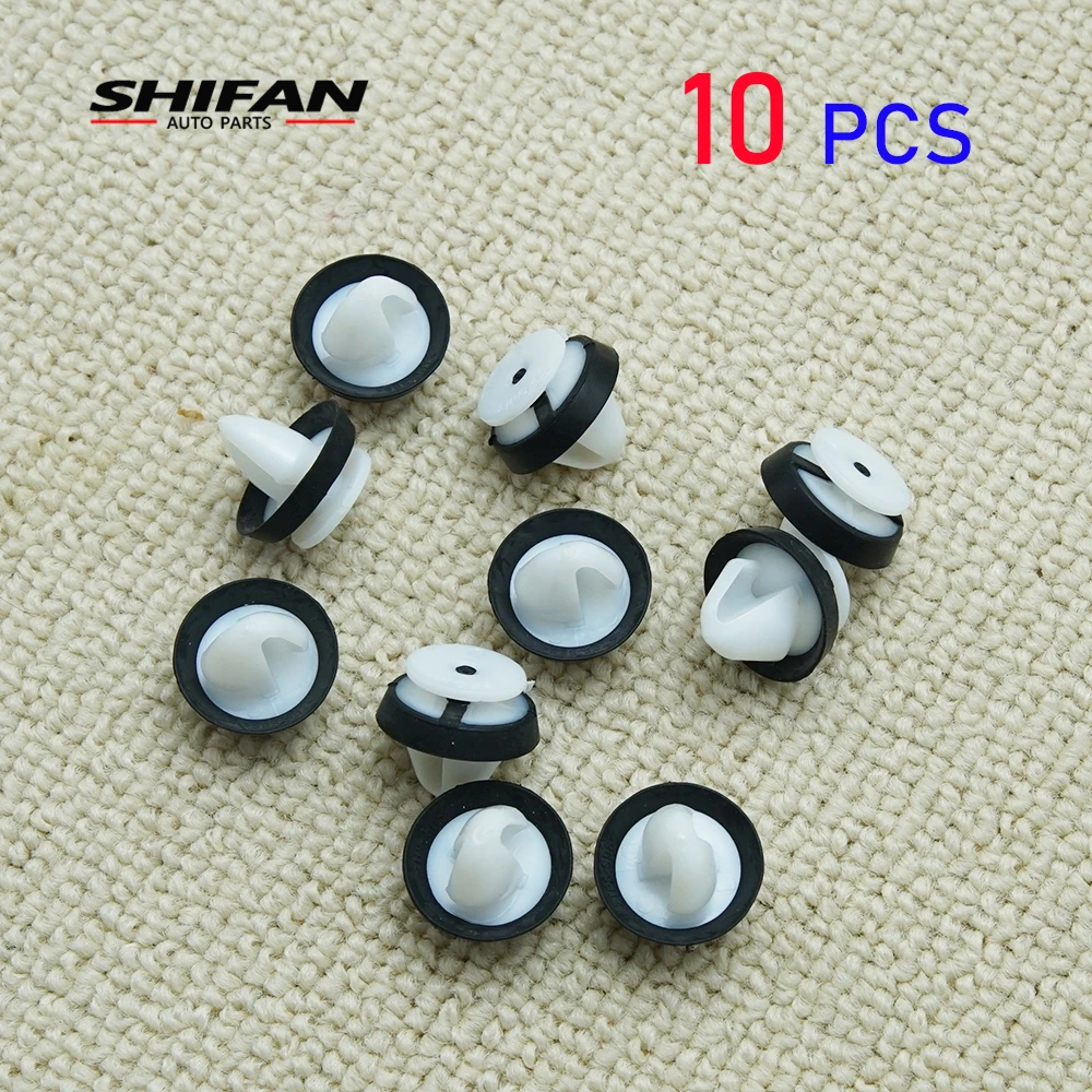 10pcs Car Interior Door Panel Plastic Rivets Trim Fastener Clips For Citroen C2 C8 C3 C4 Picasso For Peugeot 307 206 508