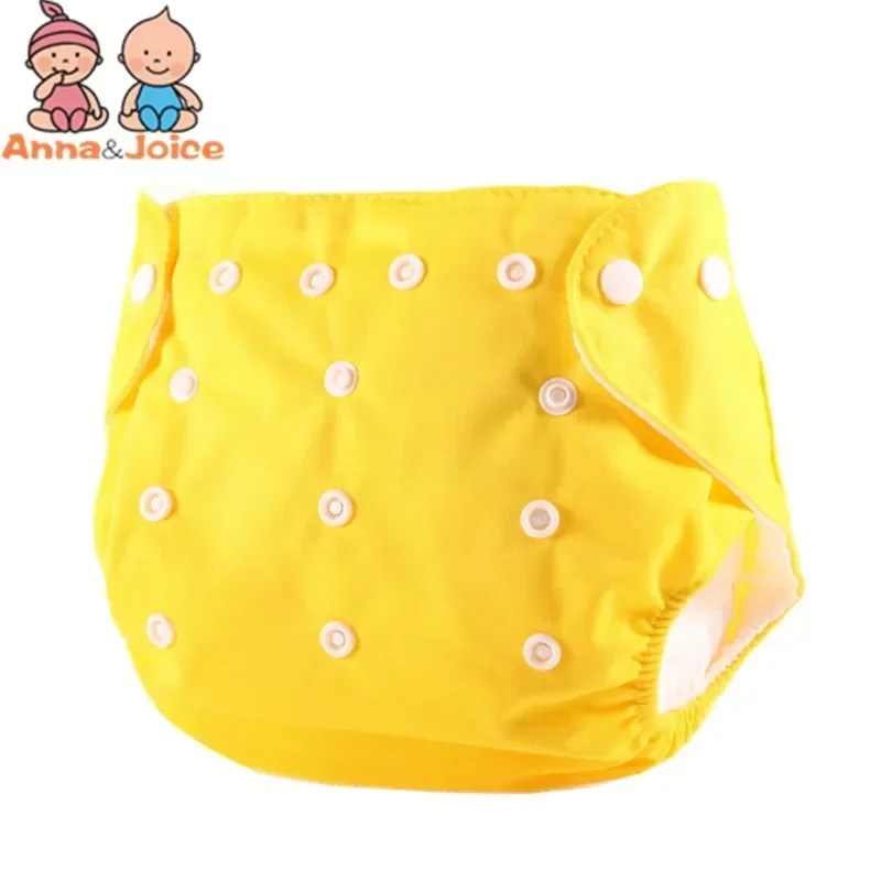 Couche-culotte ajustable pour bébé, 4 couches + 10 pièces, 3 couches, lavable, imperméable