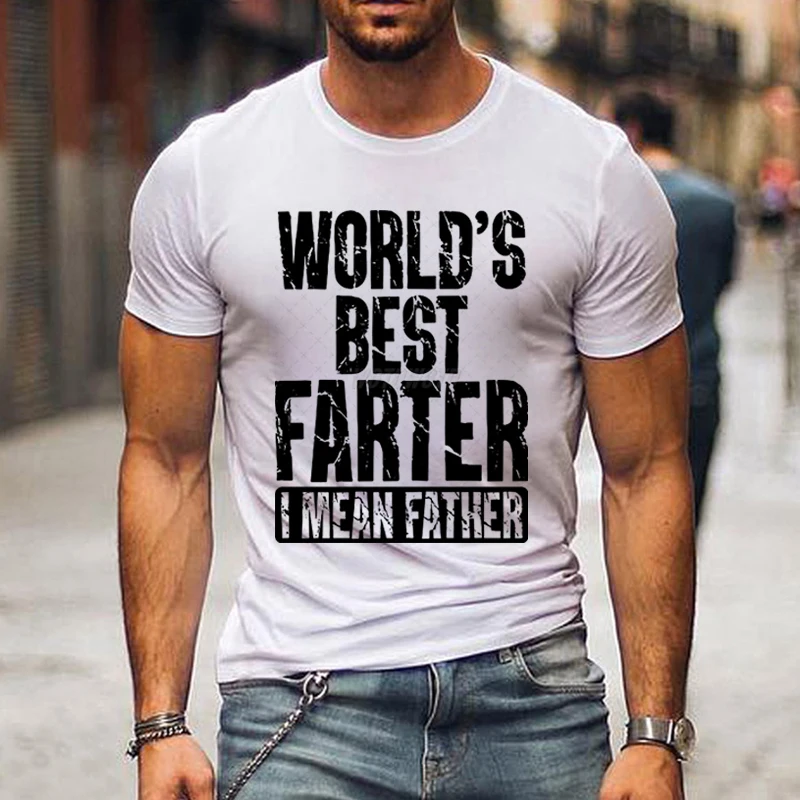 Men Clothing Fathers Day Birthday Gifts From Daughter Vintage T Shirts Dad Funny T Shirts for Men Summer Short Sleeve T-shirt