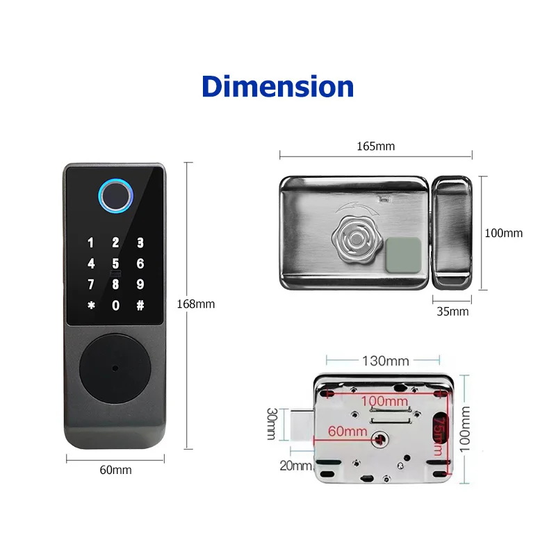 Imagem -05 - Prova d Água Keyless Smart Door Lock Ttlock Versão Wifi Construído em Gateway Impressão Digital Portão ao ar Livre Código Cartão Rfid à