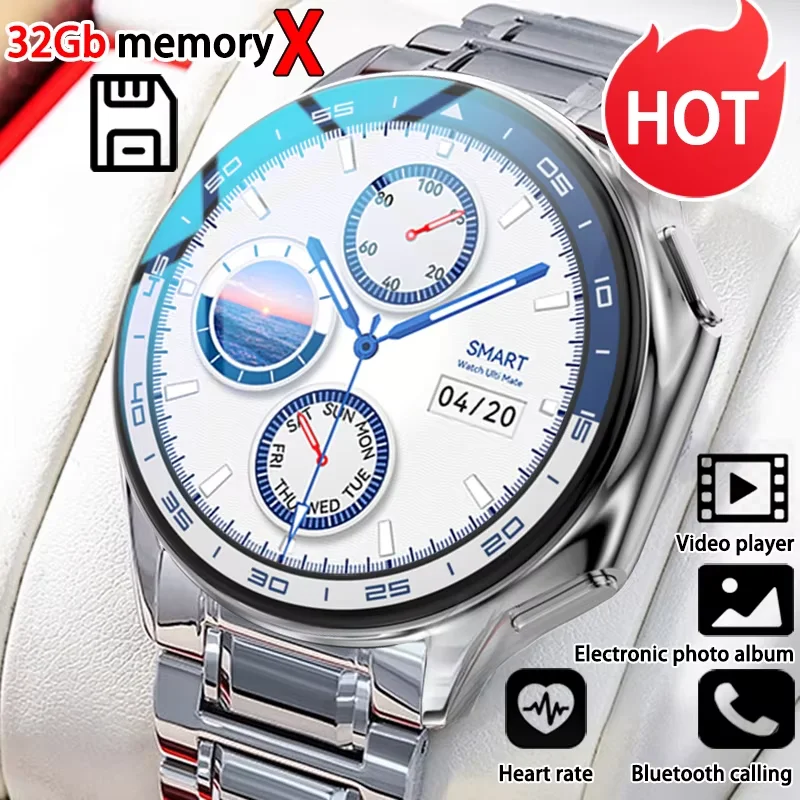 2024 New For HUAWEI IOS Watch X High-End Business Watch 32G Large Memory Album Smartwatch Men Sports Fitness Waterproof Bracelet